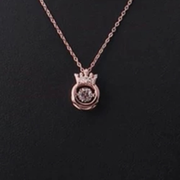 NWT•ROSE GOLD CROWN WATCH ME SHINE NECKLACE•NEW• - Picture 3 of 12